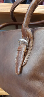 Christin 571 Leather Handbag Brown - Image 3
