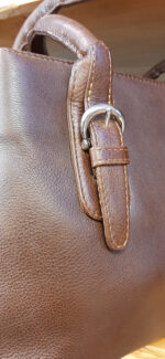Christin 571 Leather Handbag Brown - Image 4