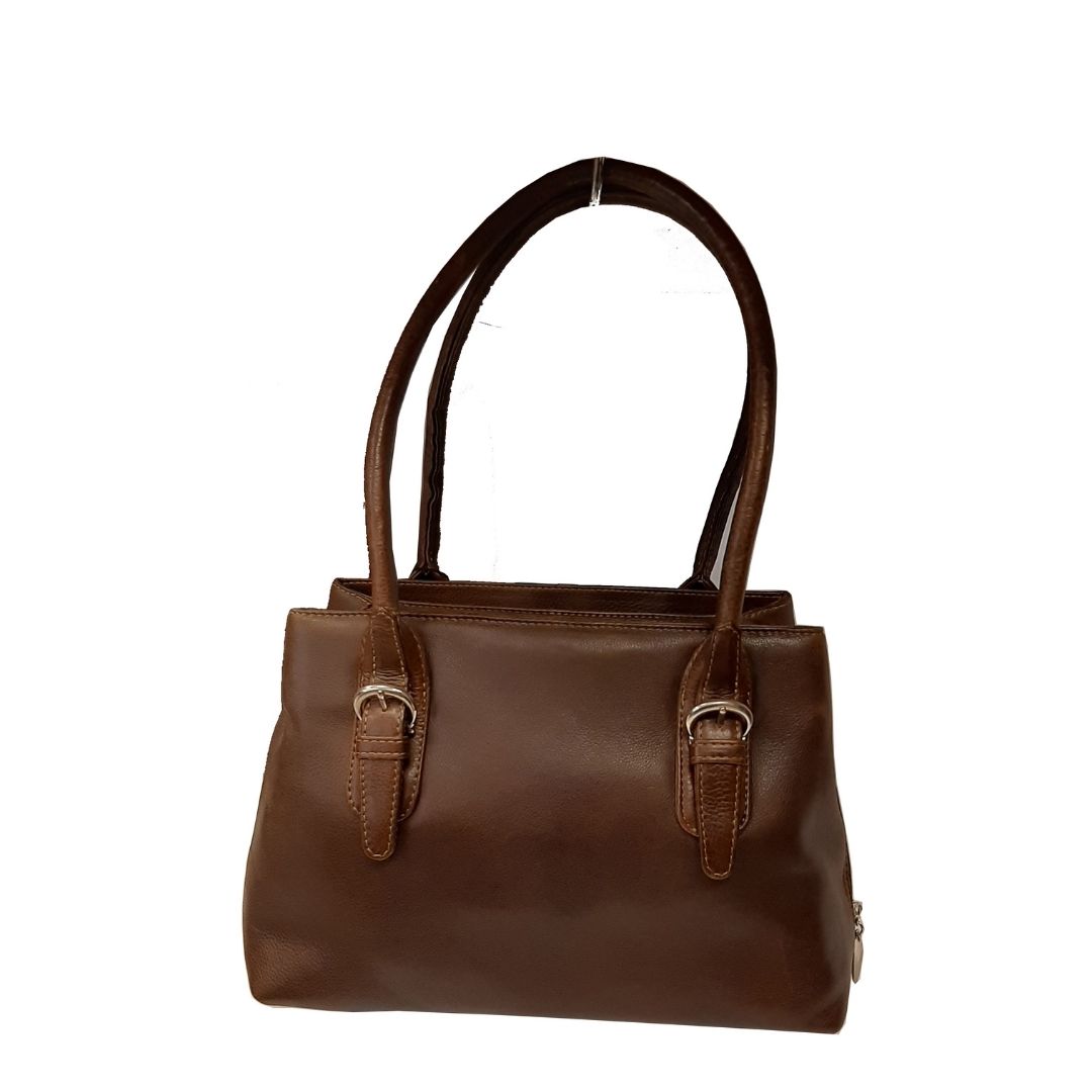Christin 571 Leather Handbag Brown Christin 571 Leather Handbag Brown