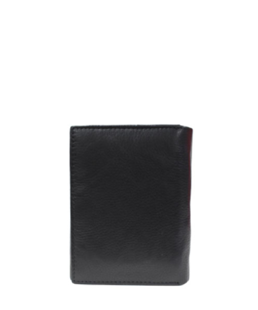 Busby Vintage Small Compartment Purse – Black – Leather Land