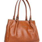 D398 - Bella Bianca - Leather Handbag - Walnut
