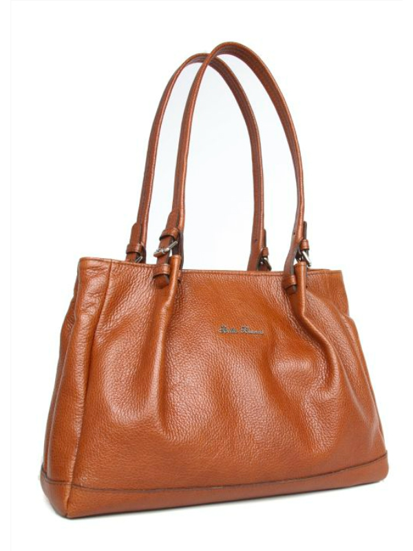 D398-Bella-Bianca-Leather-Handbag-Walnut D398 - Bella Bianca - Leather Handbag - Walnut - Image 1
