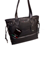 Paolo Rossi - 500 - Leather Shopper Handbag - Black - Image 4