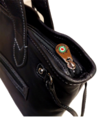 Paolo Rossi - 500 - Leather Shopper Handbag - Black - Image 2