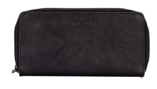 BOSSI – Taylor Ladies Leather Double Zip Purse – Leather Land