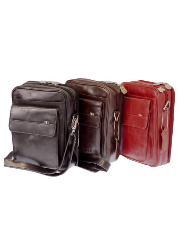 Paolo-Rossi-305-crossbody-travel-bag-01 Paolo Rossi - 305 - Unisex Leather Sling/Crossbody Bag - Image 1