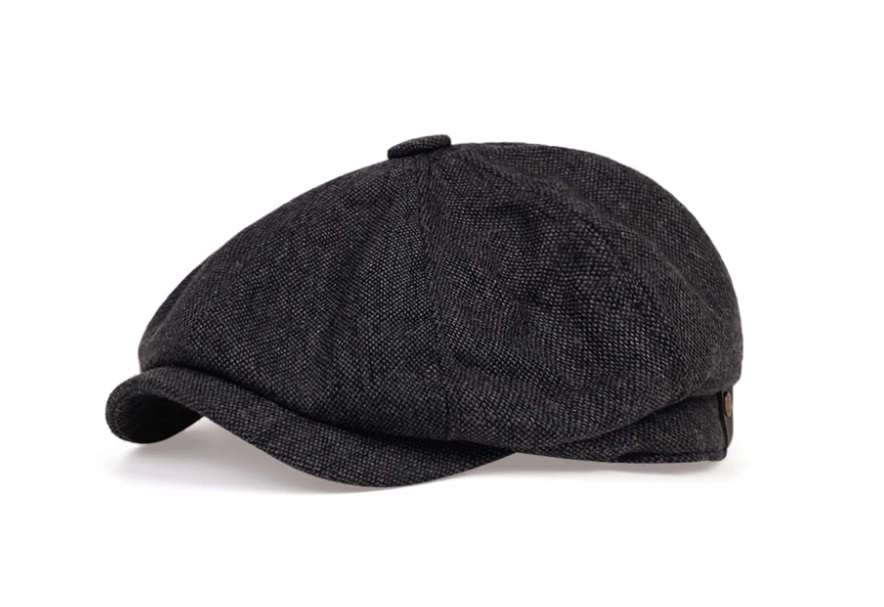 Plain Flat Cap Leather Land