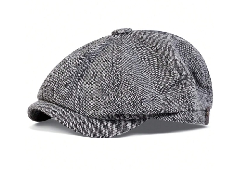 Plain Flat Cap Leather Land
