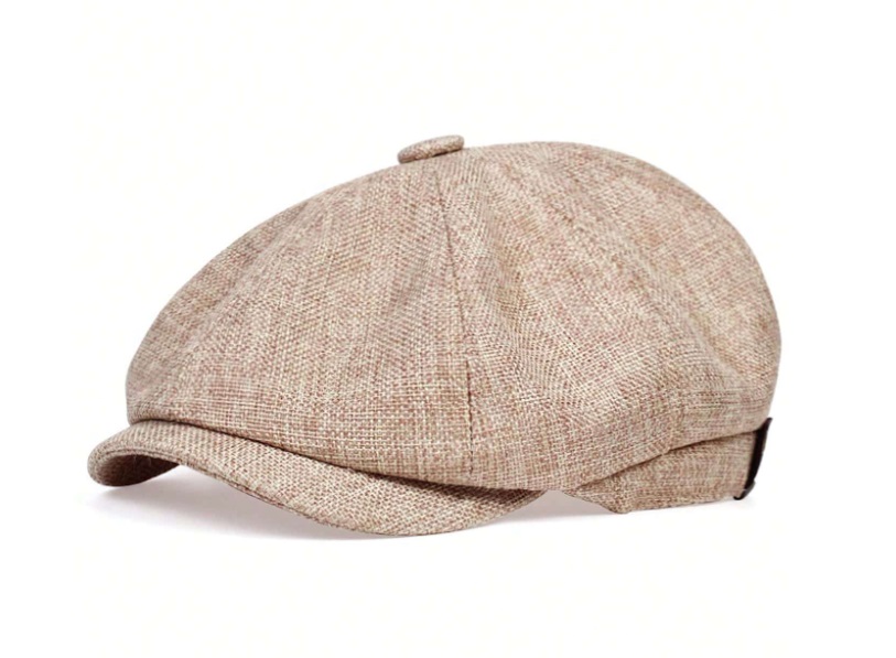 Plain Flat Cap Leather Land