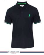 US Polo Assn. - G1517 Golfer - Navy, Green Logo