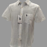 US Polo Assn. - Short Sleeve Linen Collared Shirt