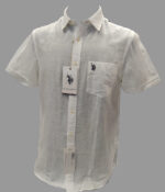 US Polo Assn. - Short Sleeve Linen Collared Shirt