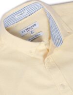 US Polo Assn. - Men's Long Sleeve Woven Oxford Shirt - Yellow - Image 4
