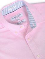 US Polo Assn. - Men's Long Sleeve Woven Oxford Shirt - Pink - Image 2