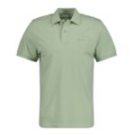 GANT - Reg Tonal Shield Short Sleeve Golfer - Green