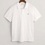 GANT - Reg Shield Short Sleeve Pique Golfer - White