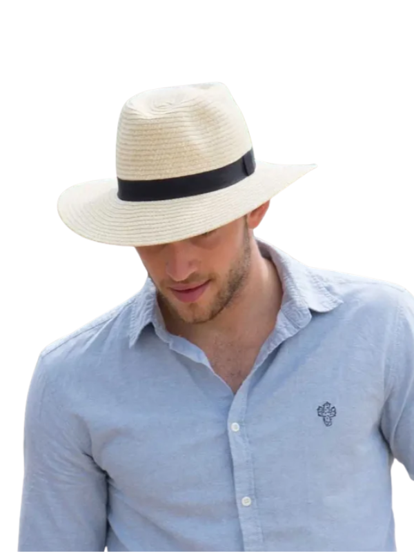 Emthunzini-Braided-Fedora-Ivory-02 Emthunzini - Braided Fedora - Natural - Image 1