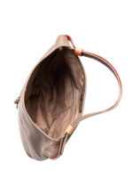 Palio - Leather Tote - Taupe/Orange - Image 3