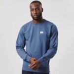 Lee - Lable Logo Crew Fleece in Grisaille