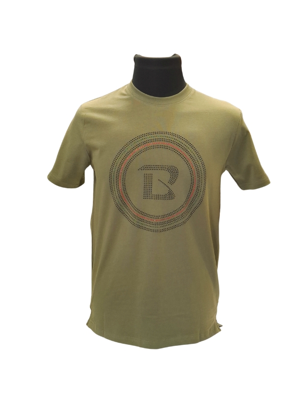 Balacotti-Olive-Tshirt-with-diamante-BC006-01 Balacotti - T-Shirts- BC006 - Olive - Image 1