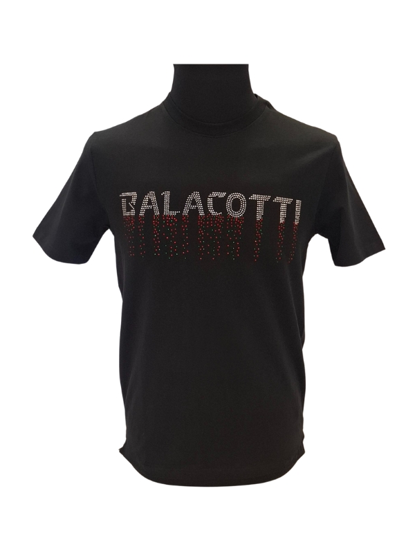 Balacotti-black-Tshirt-with-diamante-BC004-01 Balacotti - T-Shirts- BC004 - Black - Image 1