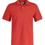 GANT Reg Shield SS Pique Golfer - Sunset Red
