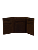BOSSI - Heritage Leather Unisex Trifold Wallet - Image 3