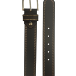 Kaytex Belts - 819A - Black Casual Leather Belt