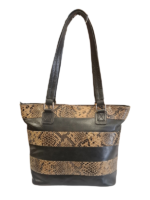 Paolo Rossi - Snake Print Leather Handbag - Image 4