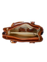 Prima Donna - 3 Zip Compartment Handbag - Black & Tan - KLY1710 - Image 5