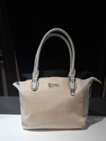 Prima Donna - Large Shopper Handbag - Beige & Grey - PD004