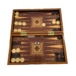 Star Tavla - Medium - Wood & Mosaic - Backgammon