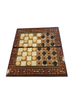 Star Tavla - Medium - Wood & Mosaic - Backgammon - Image 4