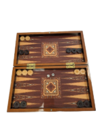 Star Tavla - Medium - Wood & Pearl - Backgammon - Image 4