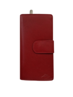 Summit - Large Leather Multi-Card Purse - Red