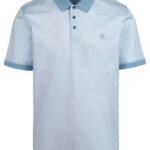 Pringle Elliot Mercerised Golfer - Light Blue