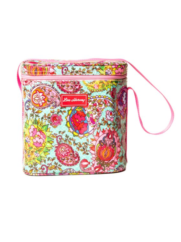 Lou-Harvey-Long-Tom-paisley-vine-aqua Lou Harvey - Long Tom Cooler - Image 1