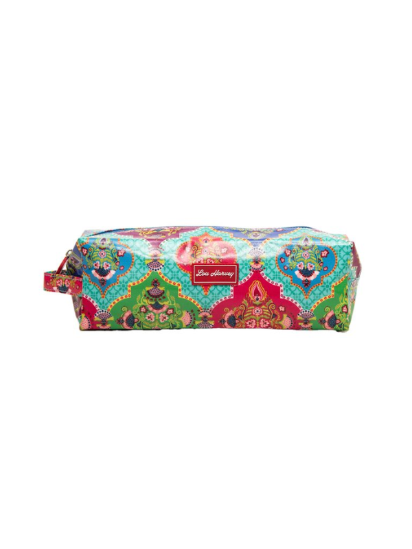 Lou-harvey-box-pencil-case-indian-trellis-multi Lou Harvey - Box Pencil Case - Image 1