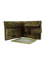 BOSSI - Heritage Leather Wallet with Removable Cardholder and Tab - Image 2