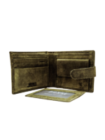 BOSSI - Heritage Leather Wallet with Removable Cardholder and Tab - Image 5