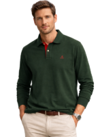 GANT - Contrast Collar Pique Long Sleeve Rugger