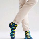 Walkies Republic - Blue Geometric - Socks